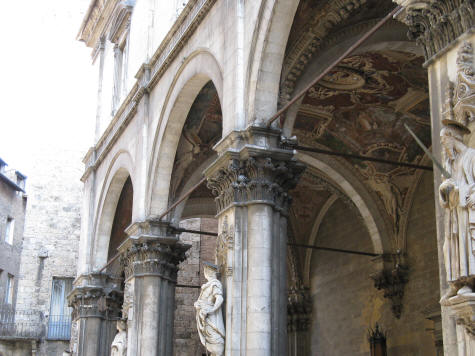 Loggia della Mercanzia in Siena Italy