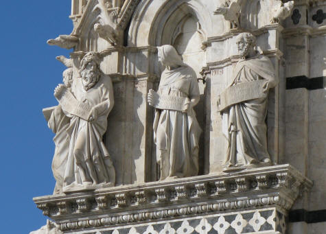 Statues at the Siena Duomo (Cathedral)